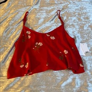Loose fitting crop top